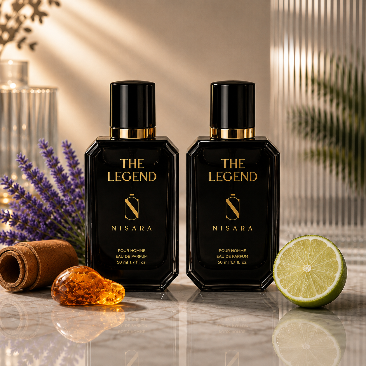 NISARA The Legend Perfume - Set Of 2 (50 ml)